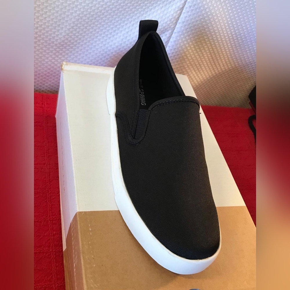 Call It Spring Black and White Women's Loafers